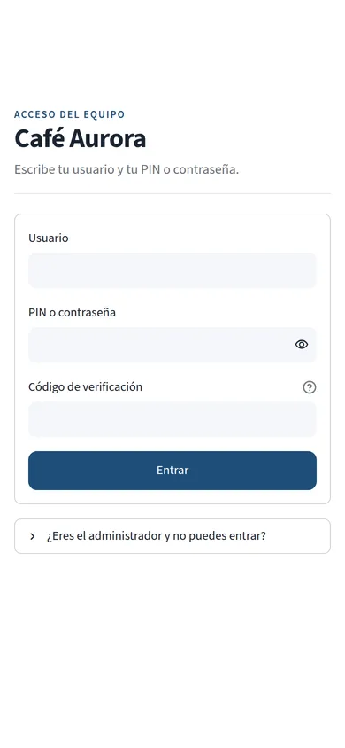 Acceso del equipo con PIN